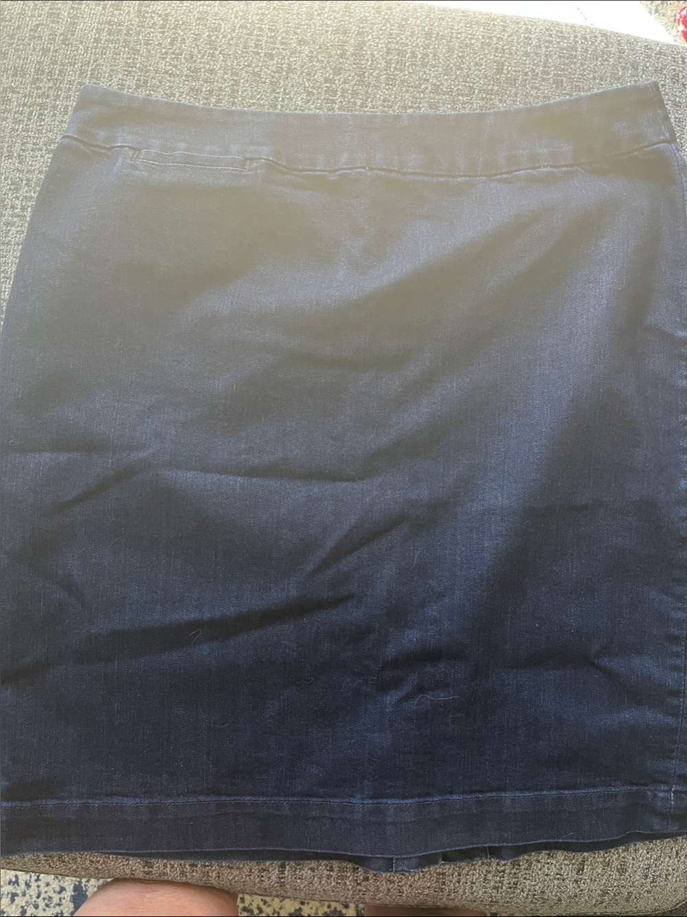 Coldwater Creek Dark Navy Pencil Skirt